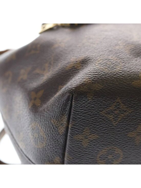 Louis Vuitton Monogram Montsouris NM PM Backpack Brown Leather Gold main image 4